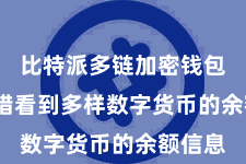 比特派多链加密钱包 你不错看到多样数字货币的余额信息