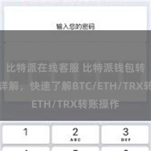 比特派在线客服 比特派钱包转账教程详解，快速了解BTC/ETH/TRX转账操作