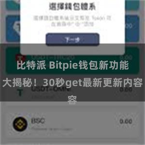 比特派 Bitpie钱包新功能大揭秘！30秒get最新更新内容