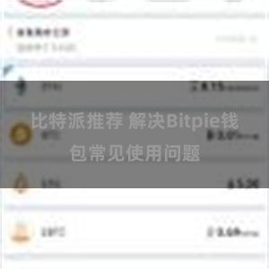 比特派推荐 解决Bitpie钱包常见使用问题