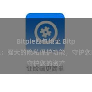 Bitpie钱包地址 Bitpie钱包：强大的隐私保护功能，守护您的资产