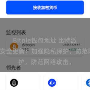 Bitpie钱包地址 比特派钱包最新安全更新：加强隐私保护，防范网络攻击。