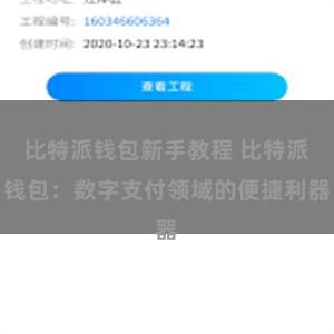 比特派钱包新手教程 比特派钱包：数字支付领域的便捷利器