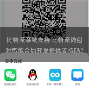 比特派系统支持 比特派钱包对智能合约开发提供支持吗？