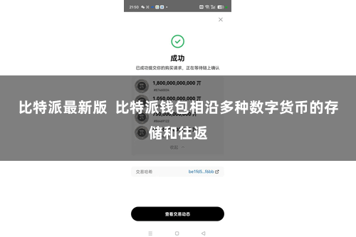 比特派最新版  比特派钱包相沿多种数字货币的存储和往返
